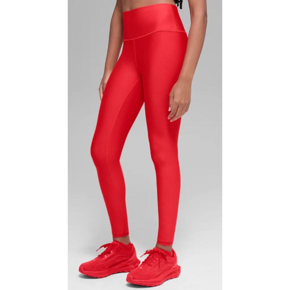 New Alo Airlift Winter Warm High-Waist Legging, Bright Red, Size XS